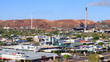 Mount Isa Mine Smelter stacks tower over the city