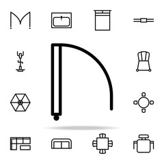 Poster - Door icon. furnitures icons universal set for web and mobile
