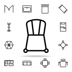 Poster - chair icon. furnitures icons universal set for web and mobile
