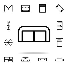 Poster - sofa icon. furnitures icons universal set for web and mobile