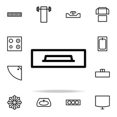 Poster - table for TV icon. furnitures icons universal set for web and mobile