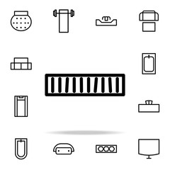 Poster - bookshelf icon. furnitures icons universal set for web and mobile