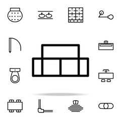 Poster - sofa icon. furnitures icons universal set for web and mobile