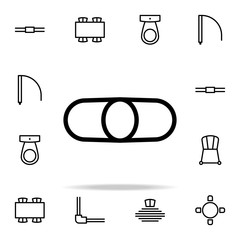 Poster - human icon. furnitures icons universal set for web and mobile