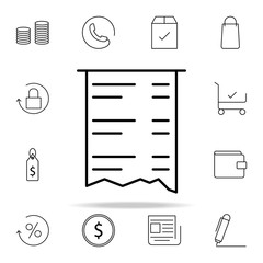 Poster - check icon. e-commerce icons universal set for web and mobile