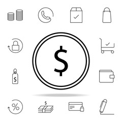 Poster - dollar symbol icon. e-commerce icons universal set for web and mobile