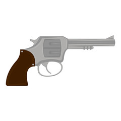 Isolated revolver icon. Weapon. Vector illustration design