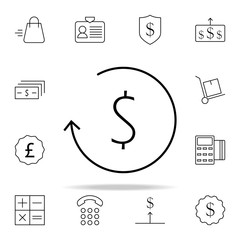 Poster - dollar symbol icon. e-commerce icons universal set for web and mobile
