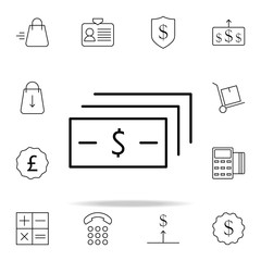 Poster - bill dollar icon. e-commerce icons universal set for web and mobile