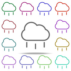 Poster - cloud of rain icon. Elements of autumn in multi color style icons. Simple icon for websites, web design, mobile app, info graphics