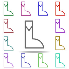 Poster - galoshes icon. Elements of autumn in multi color style icons. Simple icon for websites, web design, mobile app, info graphics