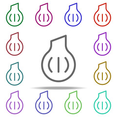 Poster - bow icon. Elements of autumn in multi color style icons. Simple icon for websites, web design, mobile app, info graphics