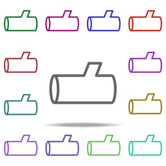 Poster - stump icon. Elements of autumn in multi color style icons. Simple icon for websites, web design, mobile app, info graphics