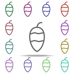 Poster - acorn icon. Elements of autumn in multi color style icons. Simple icon for websites, web design, mobile app, info graphics