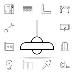 Poster - chandelier icon. architecture icons universal set for web and mobile