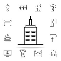 Poster - building icon. architecture icons universal set for web and mobile