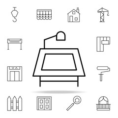 Aufkleber - Desktop icon. architecture icons universal set for web and mobile