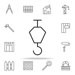 Poster - crane icon. architecture icons universal set for web and mobile