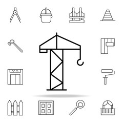 Poster - crane icon. architecture icons universal set for web and mobile