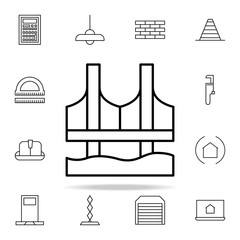 Poster - bridge icon. architecture icons universal set for web and mobile