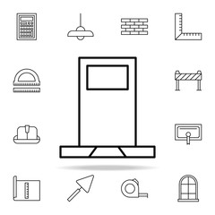 Poster - Door icon. architecture icons universal set for web and mobile