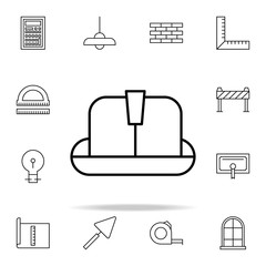 Poster - helmet icon. architecture icons universal set for web and mobile
