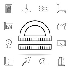 Poster - rulers icon. architecture icons universal set for web and mobile