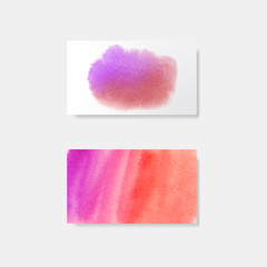 Sticker - Purple watercolor style banner vector