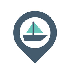 Poster - map marker icon, vector pin location, gps icon, parking car, place holder