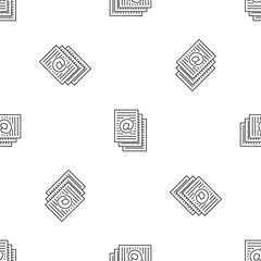 Canvas Print - Address sheets pattern seamless vector repeat geometric for any web design