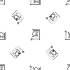 Poster - device search pattern seamless vector repeat geometric for any web design