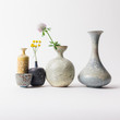 Ceramic vases with flowers