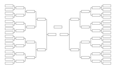 tournament bracket. empty template for competition charts.