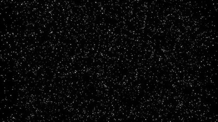 Poster - White particles move smoothly.Atmospheric particle billow dust elements.