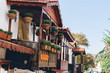 Colorful street view in Kas town, Antalya, Turkey