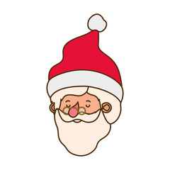 Canvas Print - head santa claus avatar character