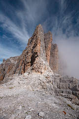 Wall Mural - mountaineers equipped face the 