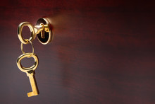 Gold Plated Keys In The Castle Of Luxurious Furniture