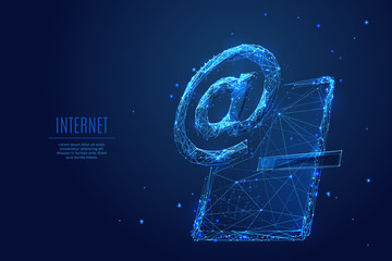 Aufkleber - Email or Internet symbol on tablet