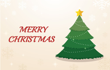 Wall Mural - Christmas tree and space for text background vector illustration eps10 