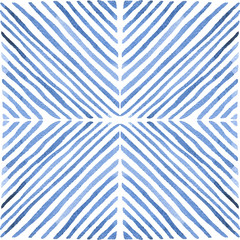 Seamless watercolor pattern. Hand-drawn paint lines. Vintage geometric print. Vector illustration.