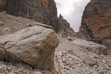 Wall Mural - mountaineers equipped face the 