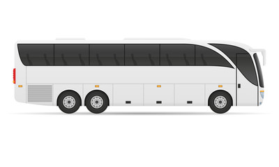 tour city bus stock vector illustration