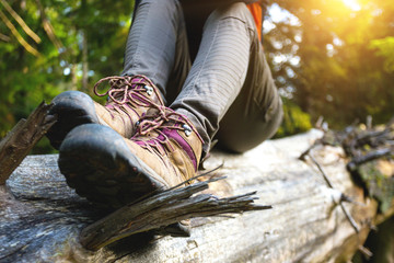 Wall Mural - a hiking boots