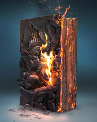 Bible and fire