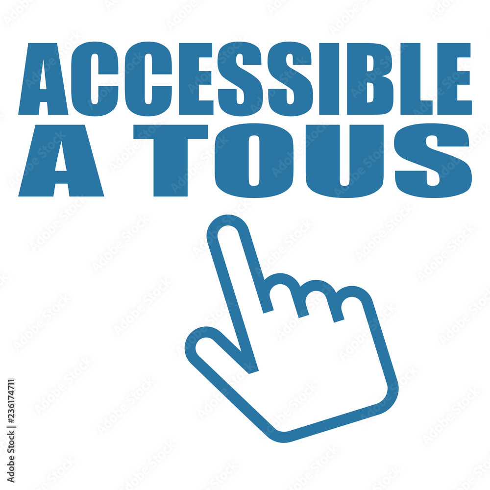 Logo accessible à tous. Stock Vector | Adobe Stock