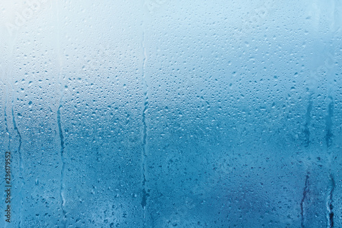 Condensation on the clear glass window Poster Mural XXL