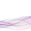 © Kateryna - Abstract motion smooth color wave vector. Curve purple lines. eps 10