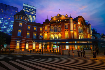 Canvas Print - Tokyo Station in Tokyo, Japan