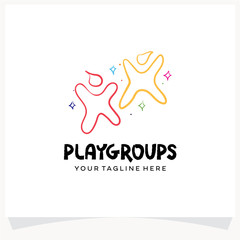 Poster - Kids Playground Logo Design Template